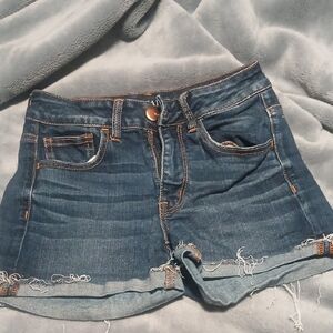 American Eagle Outfitters Dark Blue Jean Shorts